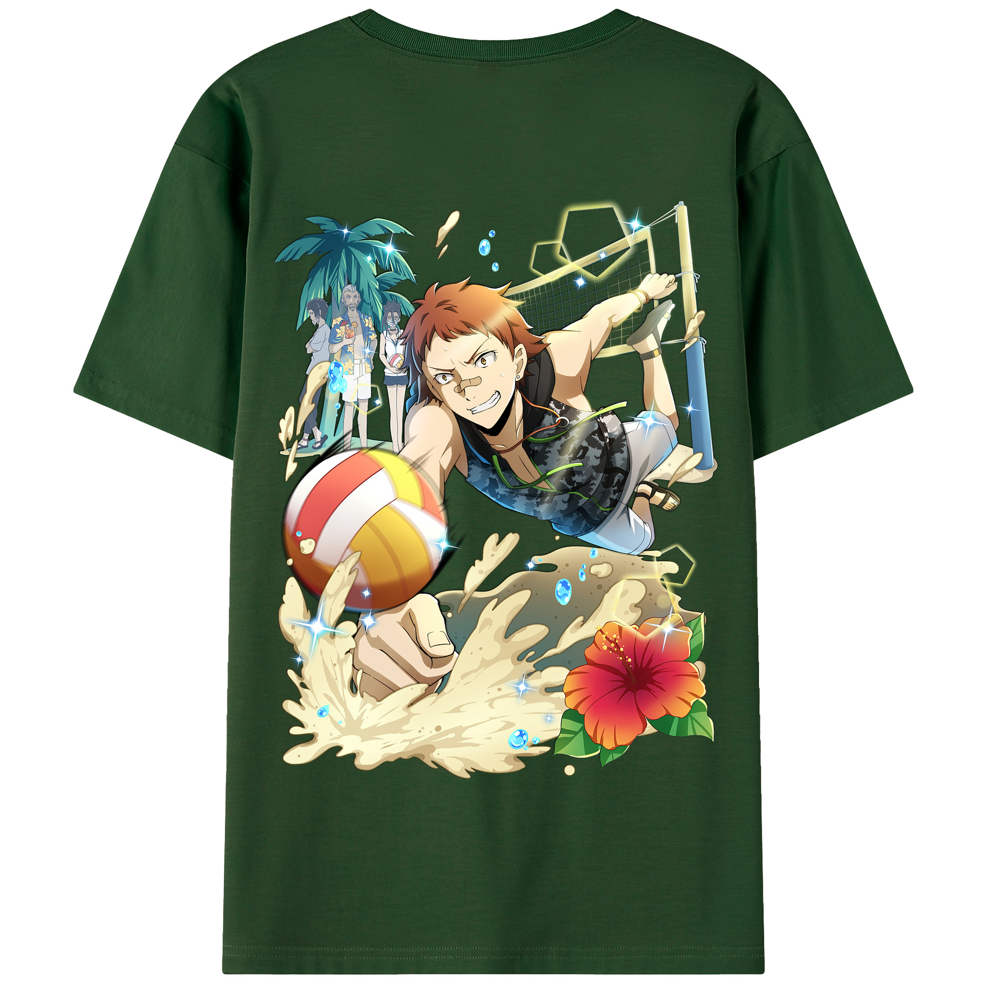 （画像用） 文豪ストレイドッグス Bungo Stray Dogs 綿100％半袖Tシャツ（背面プリント）